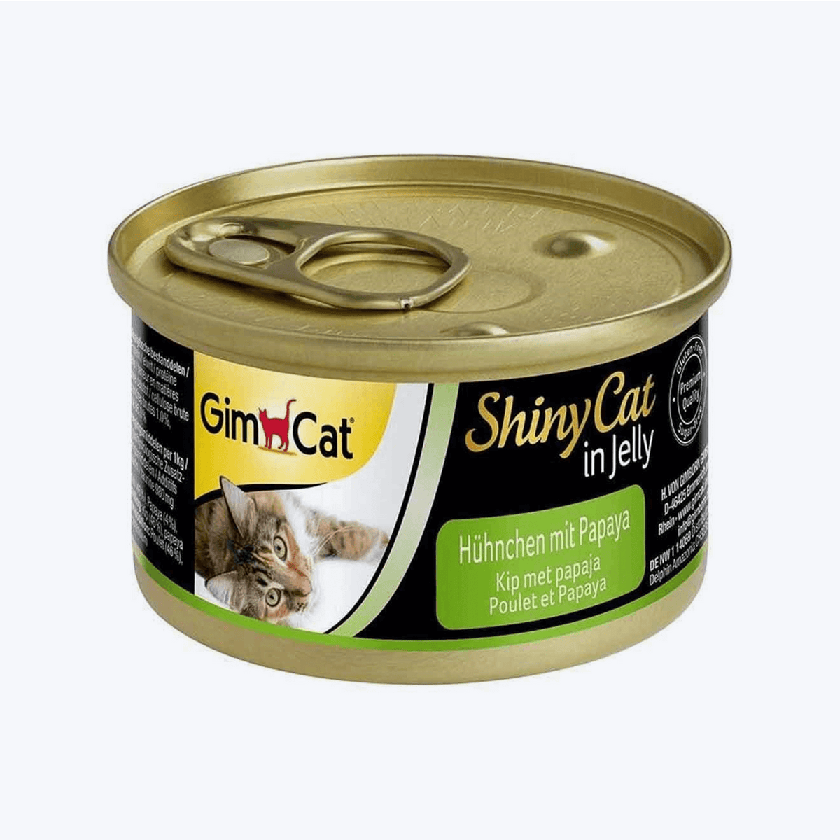 GimCat Shinycat Konserve Kedi Maması - Jöleli Tavuklu Papayalı
