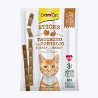 GimCat Sticks Hindi Etli Tavşan etli Tahılsız Ödül Çubukları