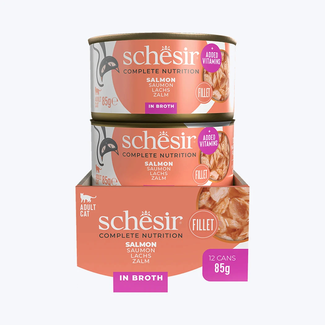 Schesir Broth - Somonlu Yetişkin Kedi Konservesi