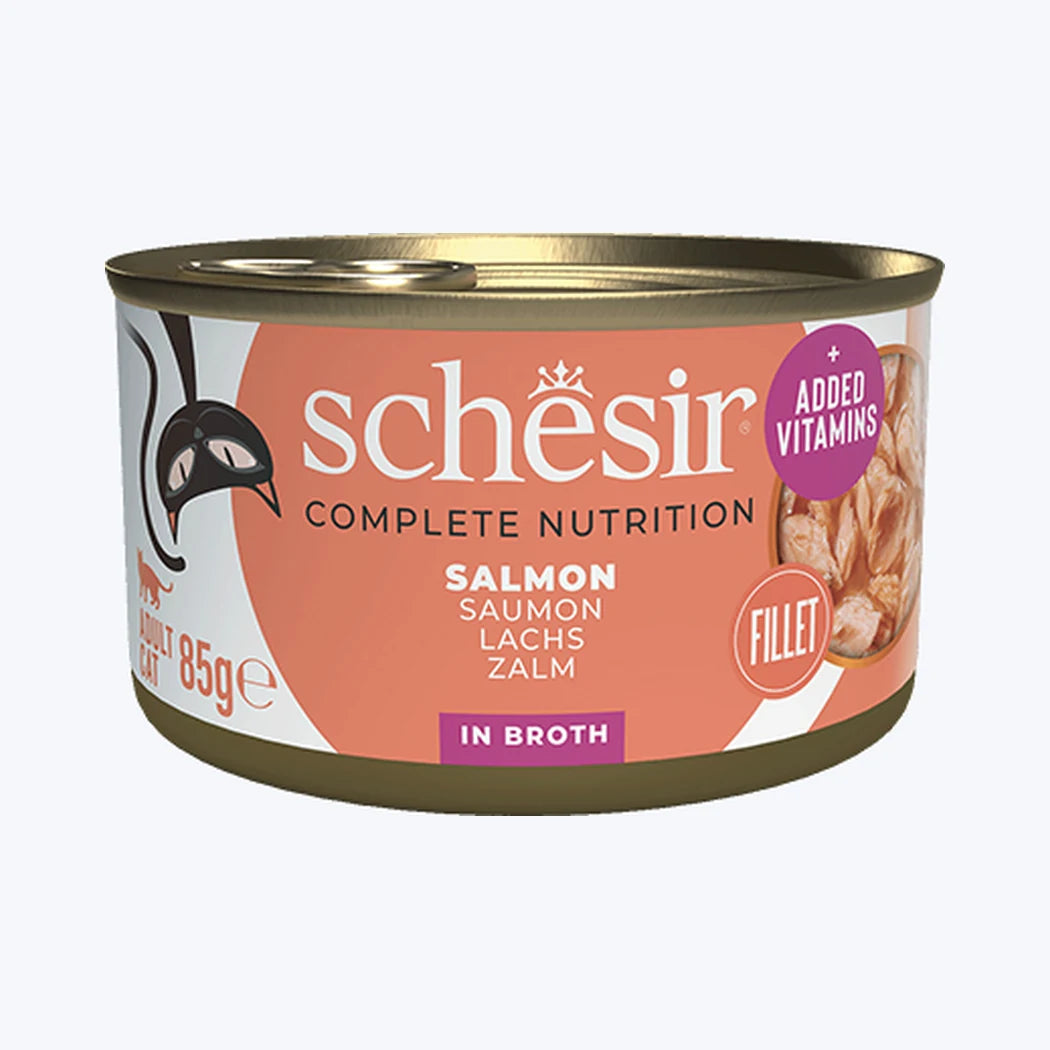 Schesir Broth - Somonlu Yetişkin Kedi Konservesi