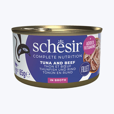 Schesir Broth - Ton Balıklı ve Sığır Etli Yetişkin Kedi Konservesi