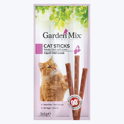 Garden Mix Ciğerli Tahılsız Kedi Ödül Çubuğu