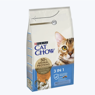 Cat Chow 3 IN 1 Hindili Yetişkin Kedi Maması 1.5 Kg