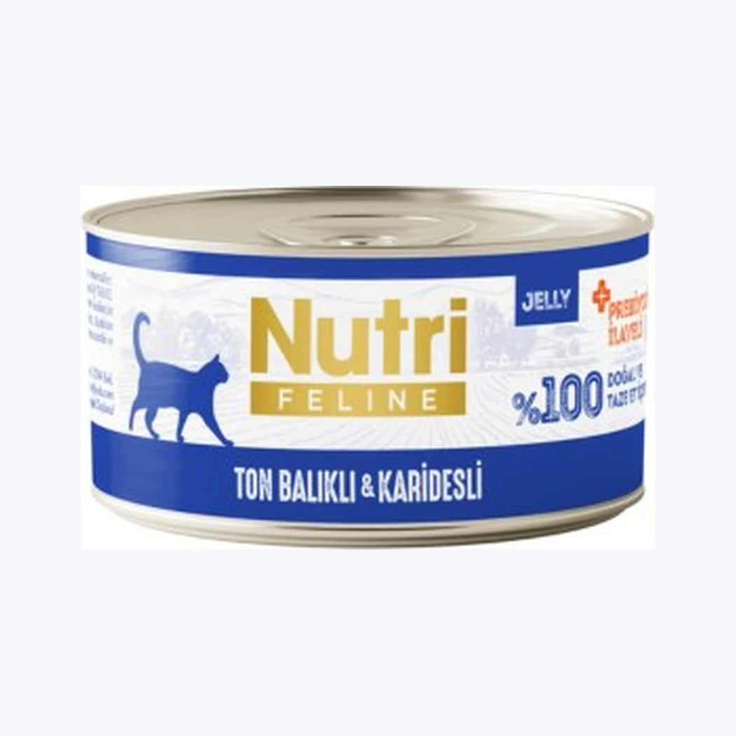 Nutri Feline Ton Balıklı ve Karidesli Jöleli Yetişkin Kedi Konservesi