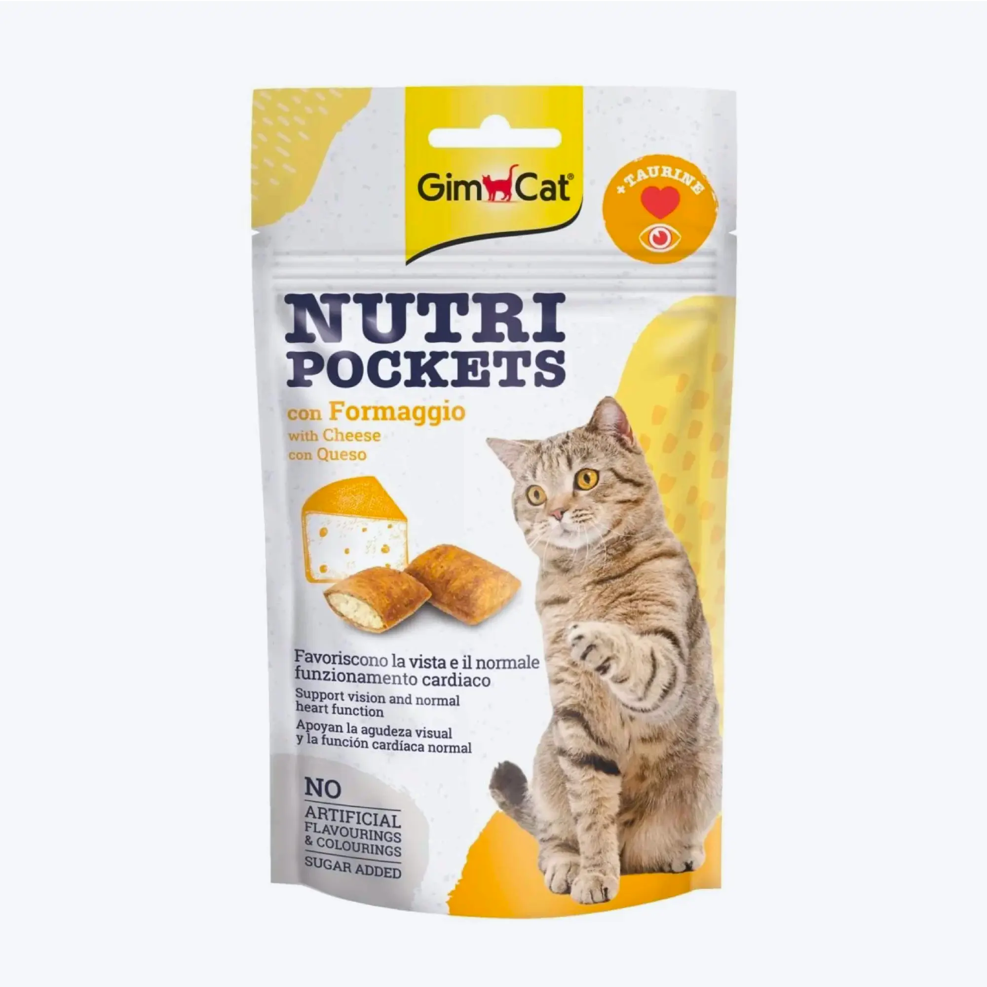 GimCat Nutripockets Kedi Ödülü Peynir Taurin 60 Gr