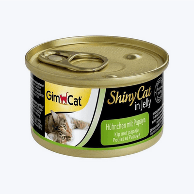 GimCat Shinycat Konserve Kedi Maması - Jöleli Tavuklu Papayalı 70 Gr