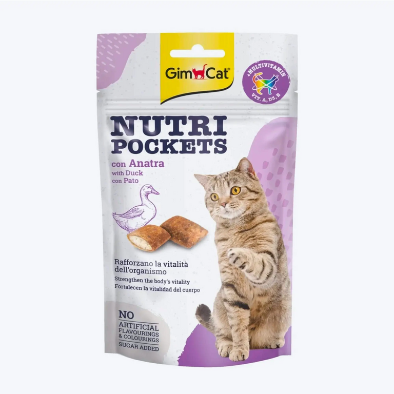 GimCat Nutripockets Ördekli Kedi Ödülü