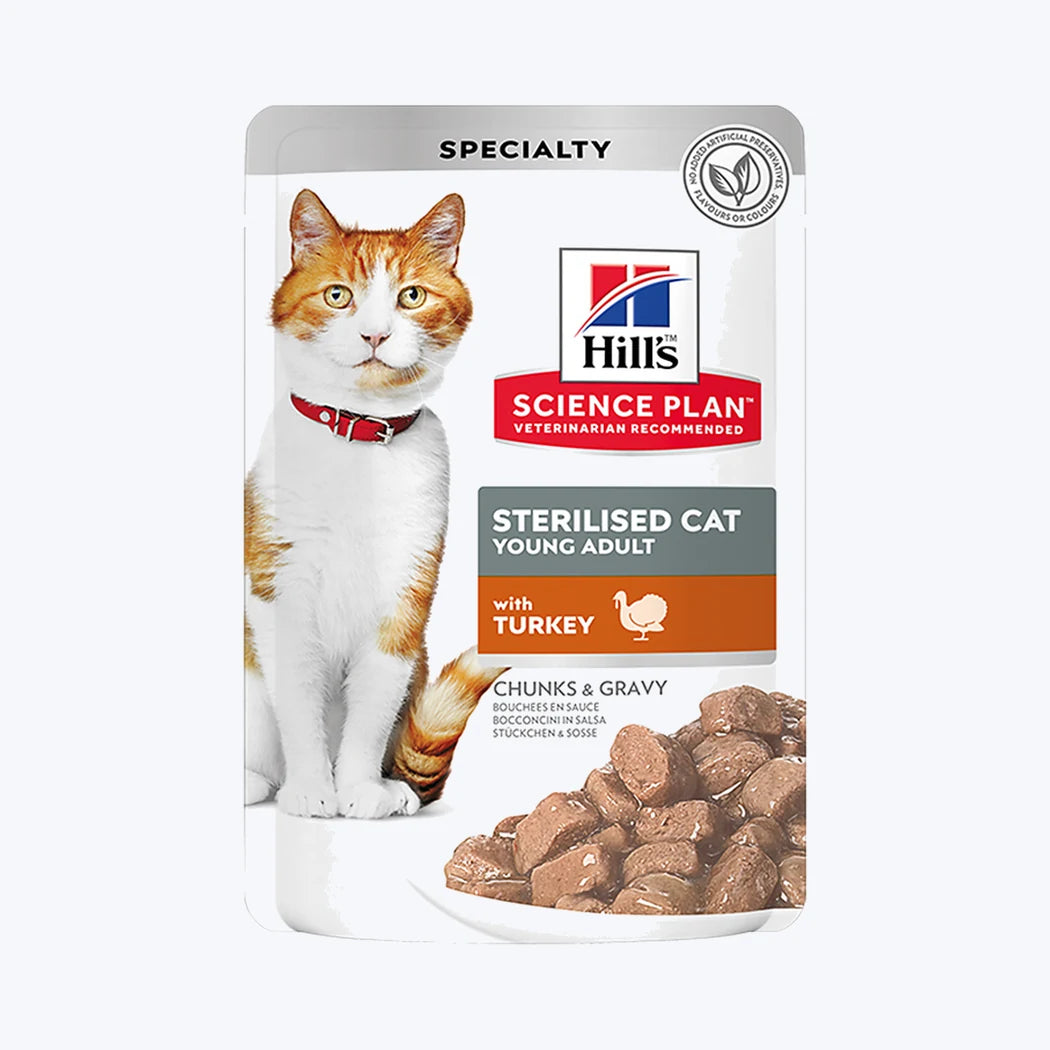 Hill's SCIENCE PLAN Hindili Kısırlaştırılmış Kedi Pouch