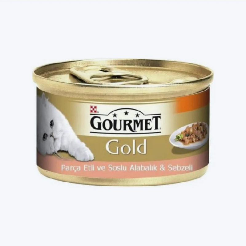 Gourmet Gold Parça Etli ve Soslu Alabalık ve Sebzeli 85 Gr (24 Adet)