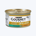 Gourmet Gold Parça Etli Ciğerli Tavşanlı Kedi Konservesi 85 Gr