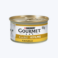 Gourmet Gold Kıyılmış Tavuklu Yetişkin Kedi Konservesi 85 Gr