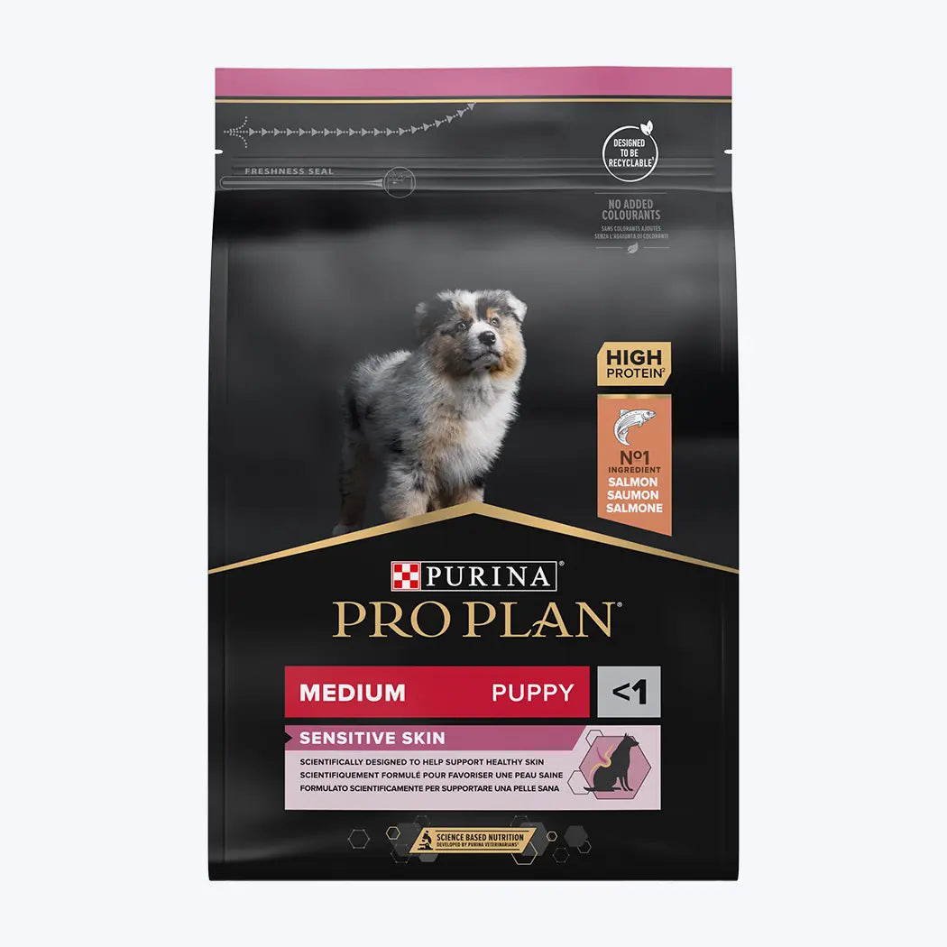 Pro Plan Opti Derma Sensitive Skin Medium Puppy Somonlu Orta Irk Yavru Köpek Maması 3 Kg