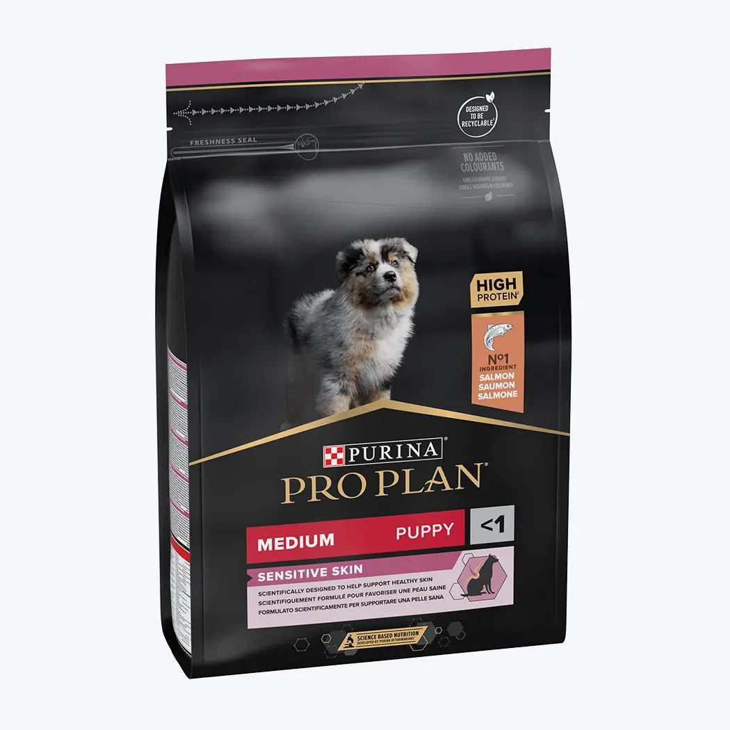 Pro Plan Opti Derma Sensitive Skin Medium Puppy Somonlu Orta Irk Yavru Köpek Maması 3 Kg
