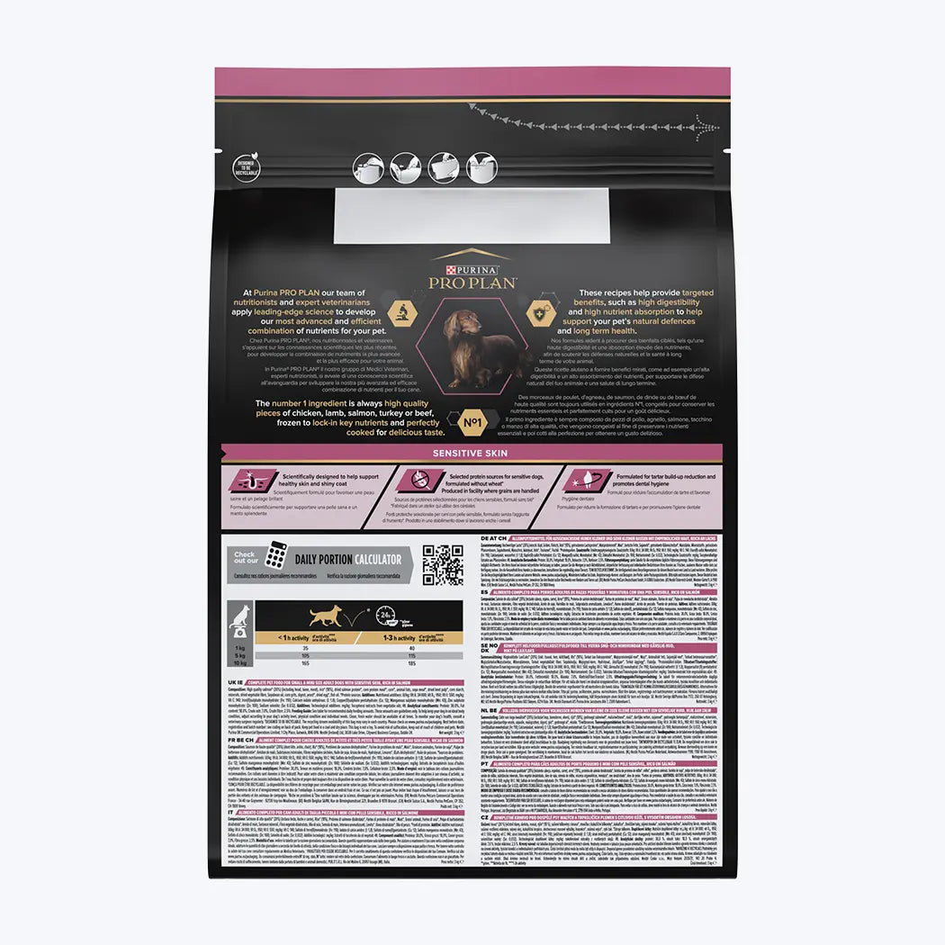 Pro Plan Small&Mini Sensitive Skin Somonlu ve Pirinçli Küçük Irk Yetişkin Köpek Maması 3 Kg