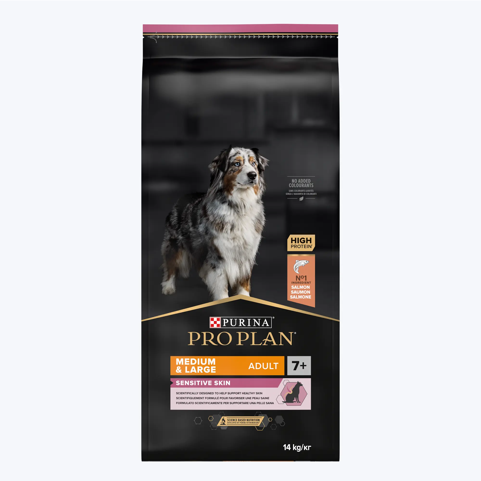 Pro Plan Senior Orta ve Büyük Irk Sensitive Skin Somonlu ve Pirinçli Yaşlı Köpek Maması 14 Kg