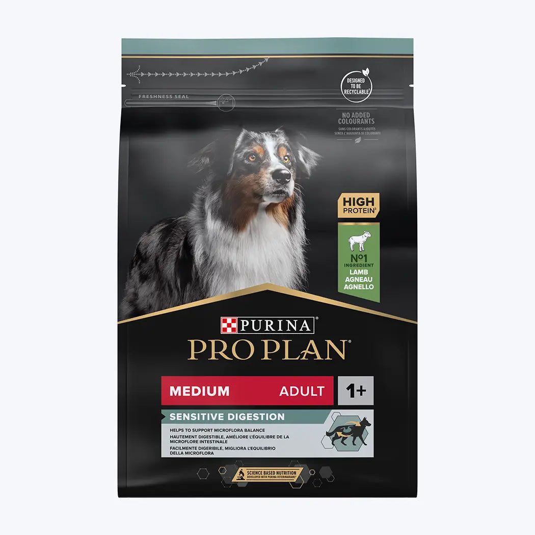 Pro Plan Opti Digest Sensitive Digestion Medium Kuzulu ve Pirinçli Orta Irk Yetişkin Köpek Maması 3 Kg