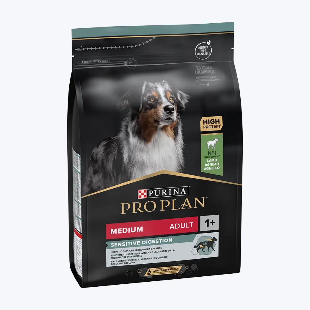 Pro Plan Opti Digest Sensitive Digestion Medium Kuzulu ve Pirinçli Orta Irk Yetişkin Köpek Maması 3 Kg