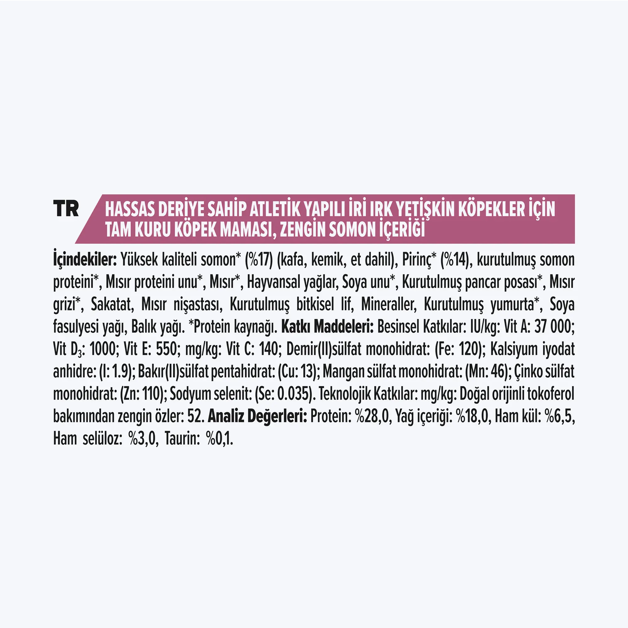 Pro Plan Large Athletic Büyük Irk Somonlu ve Pirinçli Yetişkin Köpek Maması 14 Kg