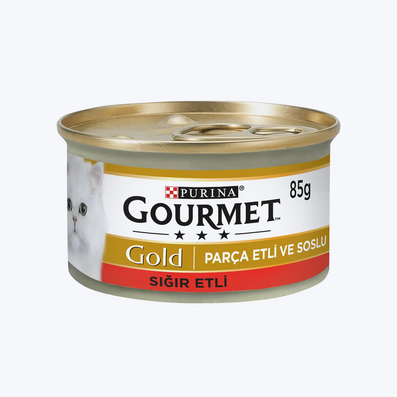 Gourmet Gold Soslu Parça Sığır Etli Kedi Konservesi 85 Gr