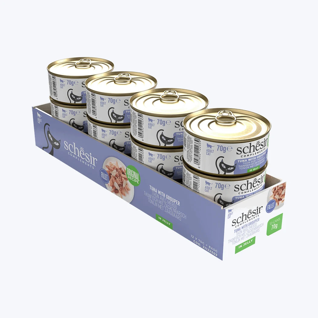 Schesir Jelly - Ton Balıklı ve Orfozlu Tamamlayıcı Kedi Konservesi