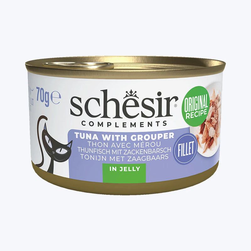 Schesir Jelly - Ton Balıklı ve Orfozlu Tamamlayıcı Kedi Konservesi