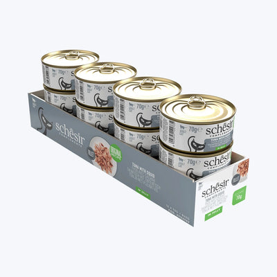 Schesir Jelly - Ton Balıklı ve Kalamarlı Tamamlayıcı Kedi Konservesi