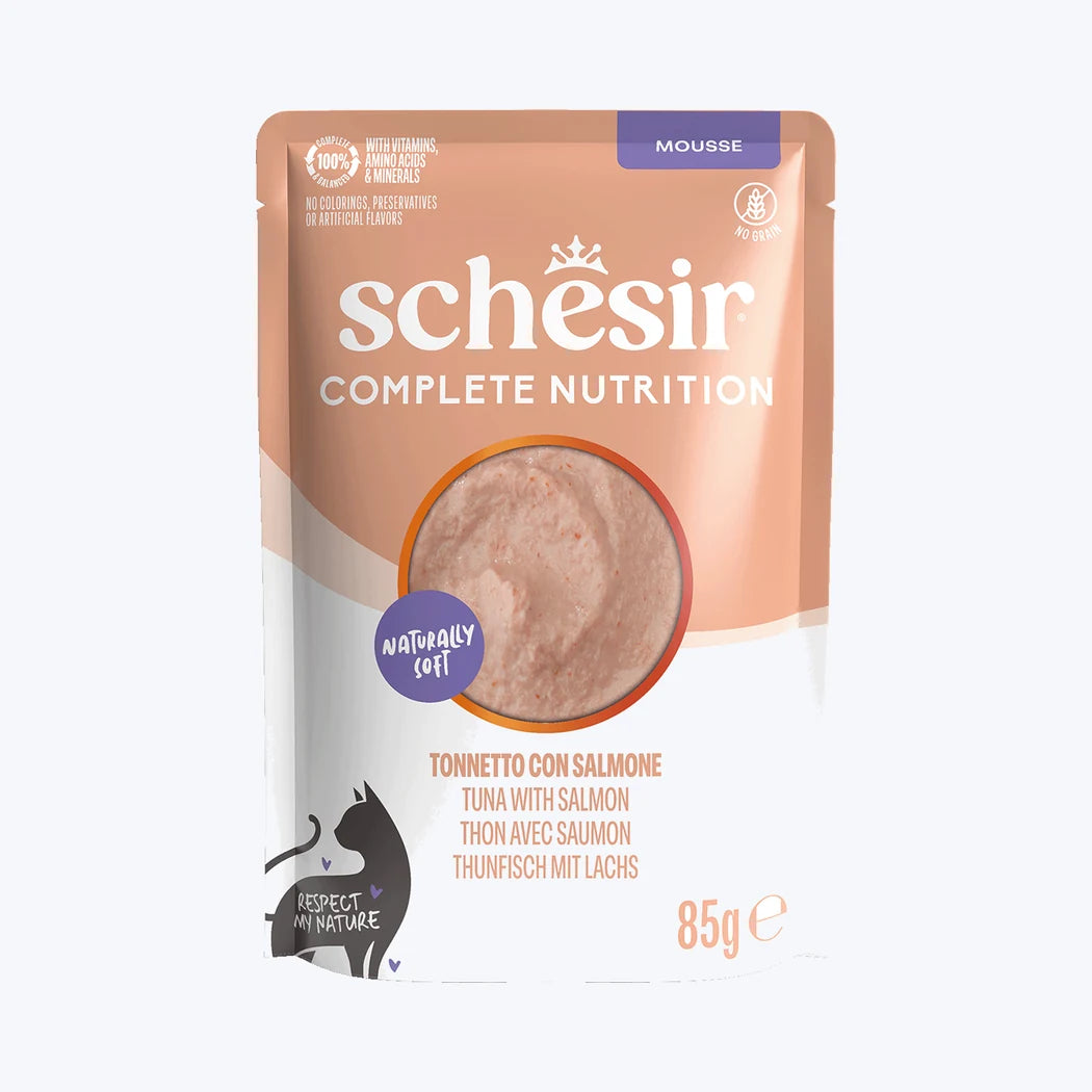 Schesir Mus - Ton Balıklı ve Somonlu Yetişkin Kedi Pouch