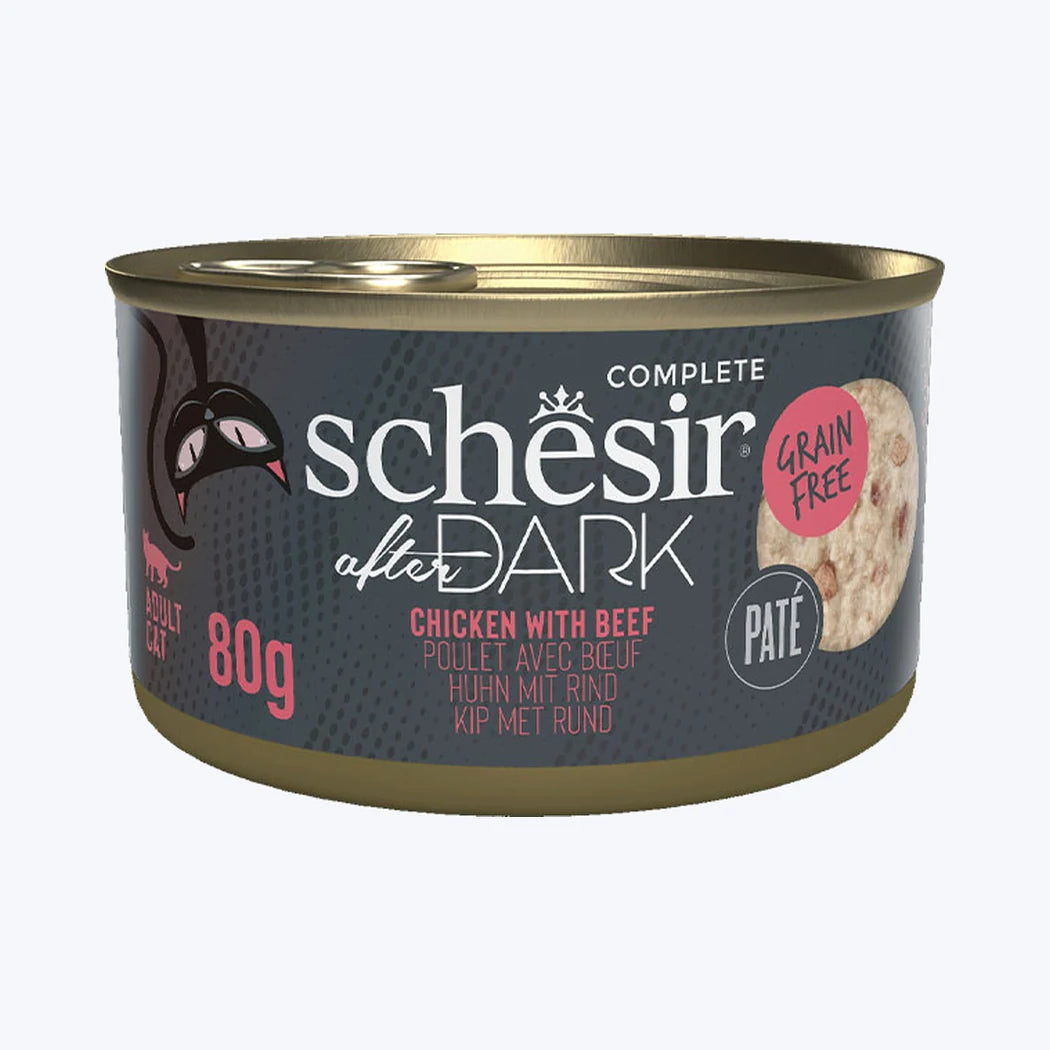 Schesir After Dark - Tavuklu Sığırlı Pate Yetişkin Kedi Konservesi