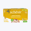Schesir Jelly - Ton Balıklı ve Tavuklu Yetişkin Kedi Konservesi Multipack 6x50 gr