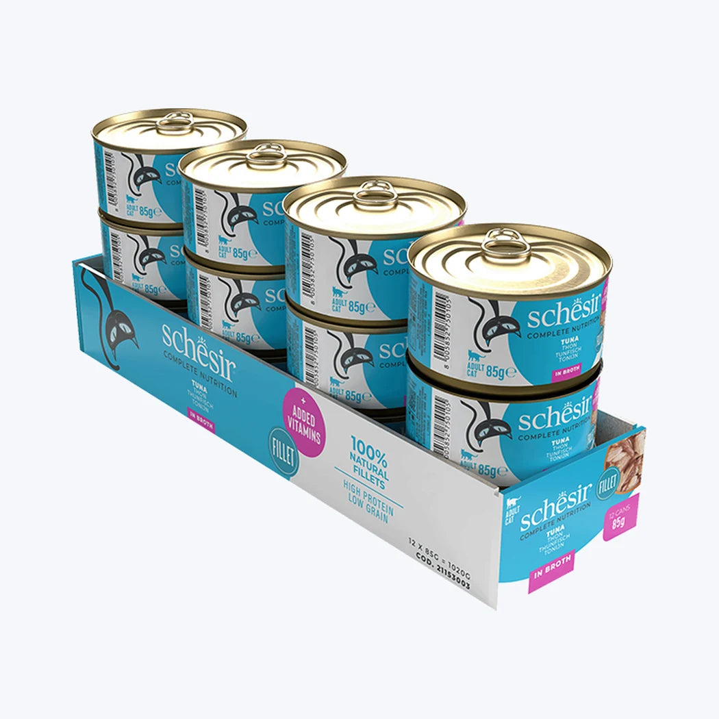 Schesir Broth - Ton Balıklı Yetişkin Kedi Konservesi