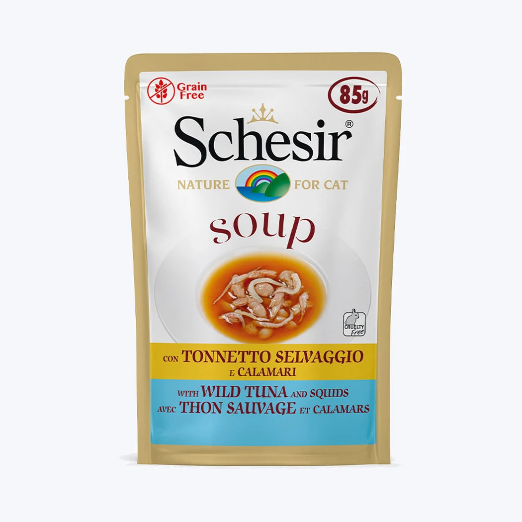 Schesir Soup - Ton Balıklı ve Kalamarlı Yetişkin Kedi Çorbası