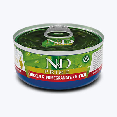 N&D Prime Tahılsız Tavuklu ve Narlı Yavru Kedi Konservesi