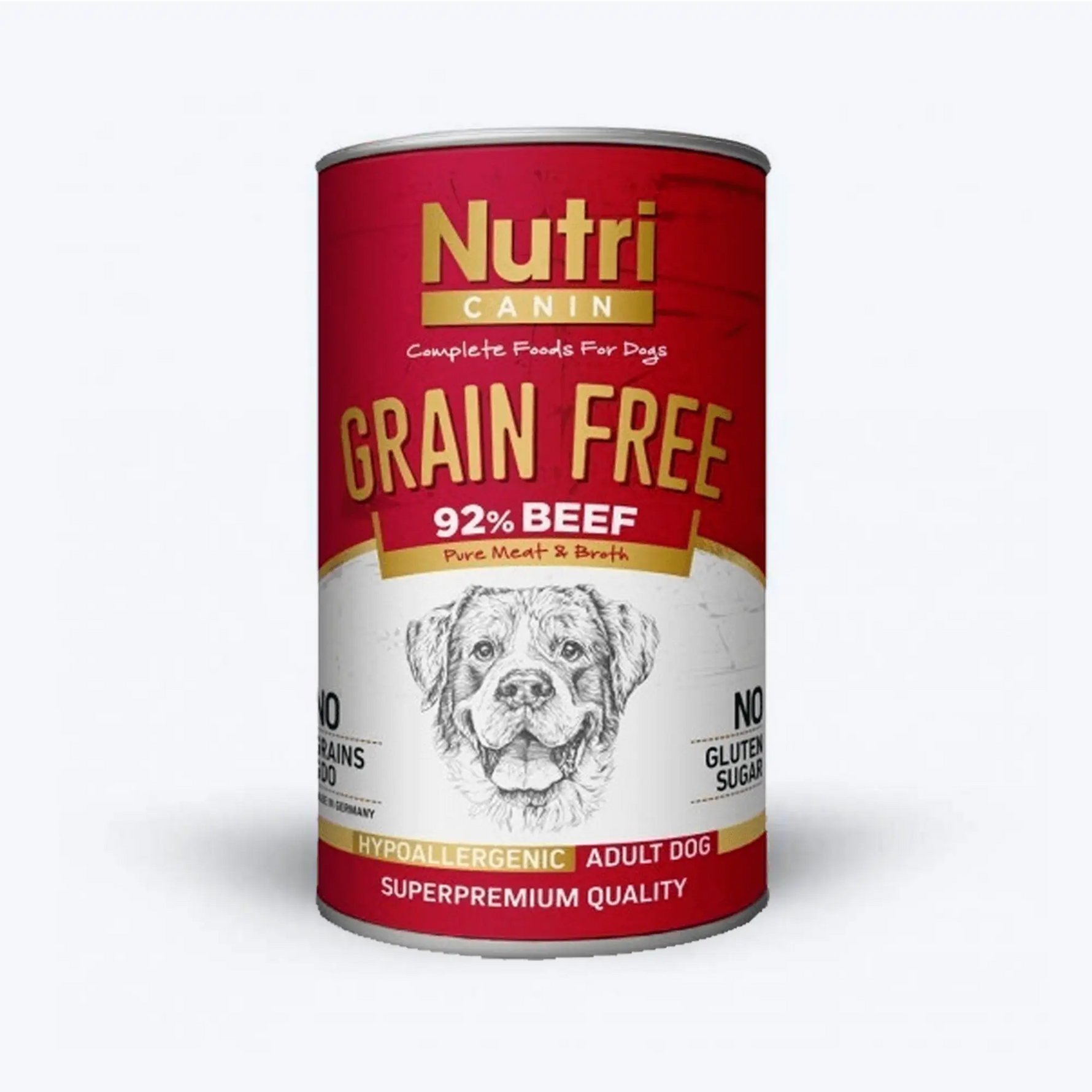 Nutri Canin Biftekli ve Patatesli Tahılsız Köpek Konservesi 400 Gr
