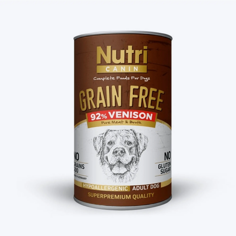 Nutri Canin Geyik Etli ve Patatesli Yetişkin Köpek Konservesi 400 Gr