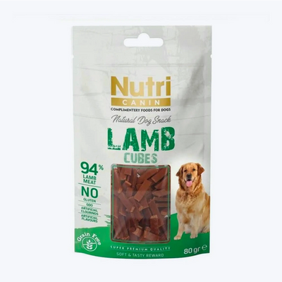 Nutri Canin Lamb Cubes Snack 80 Gr