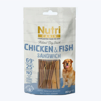 Nutri Canin Chicken & Fish Sandwich Snack Tavuklu ve Balıklı Köpek Ödülü
