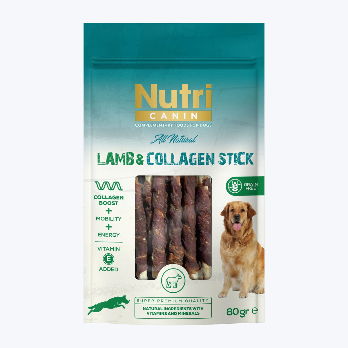 Nutri Canin Kuzu Etli Kolajen Çubuk Köpek Ödülü