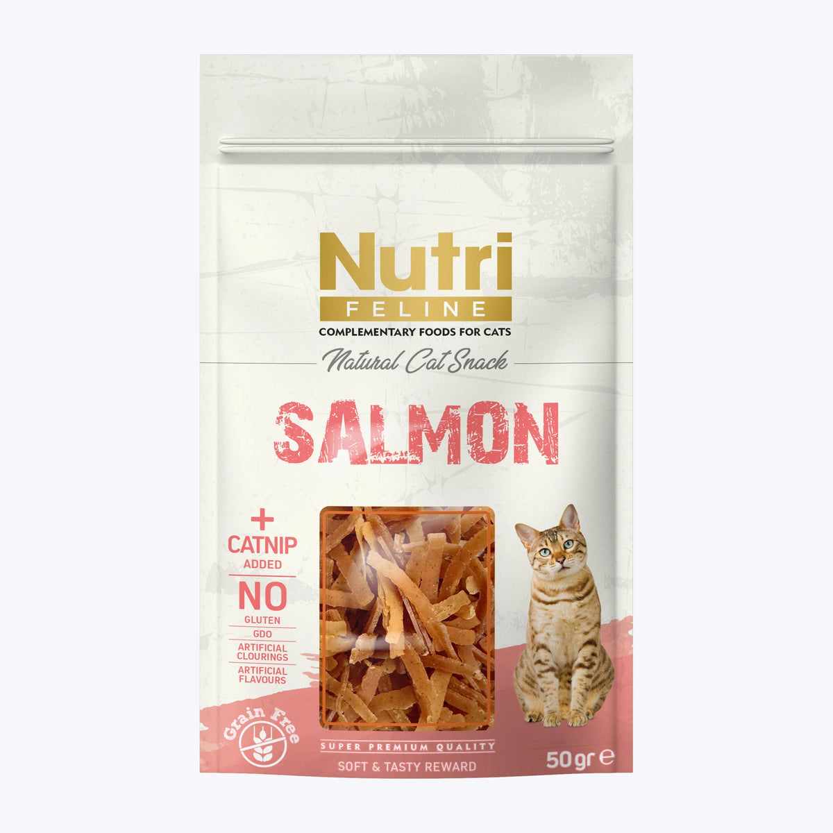 Nutri Feline Salmon & Catnip Somonlu ve Kedi Otlu Kedi Ödülü