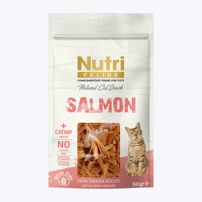 Nutri Feline Salmon & Catnip Somonlu ve Kedi Otlu Kedi Ödülü