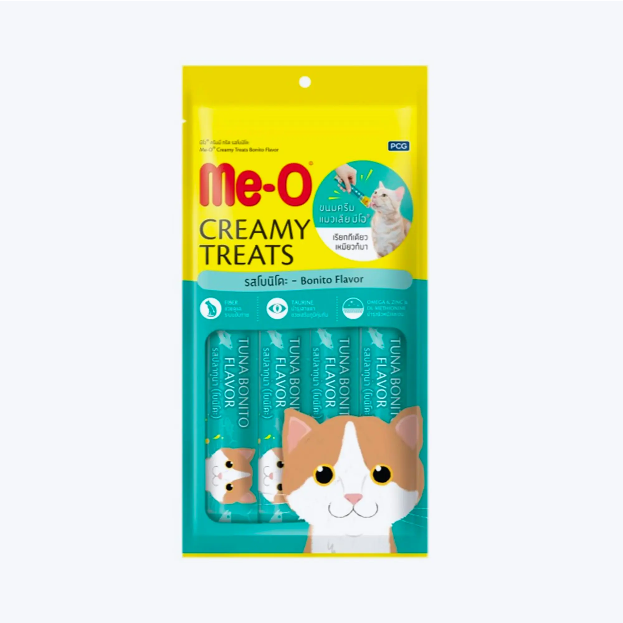 Me-O Creamy Treats Bonito Flavor 4x15 Gr