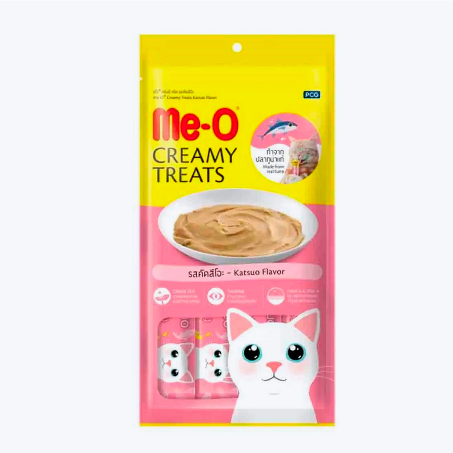 Me-O Creamy Treats Katsuo Flavor 4x15 Gr