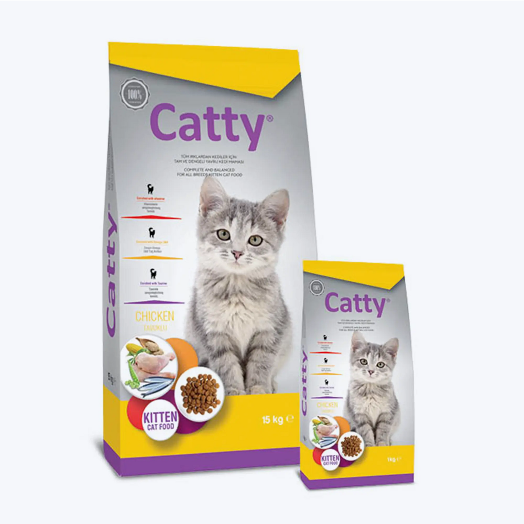 Catty Kitten Tavuklu Yavru Kedi Maması 15 Kg