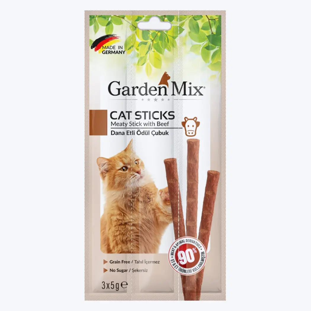 Garden Mix Dana Etli Tahılsız Kedi Ödül Çubuğu 3x5gr