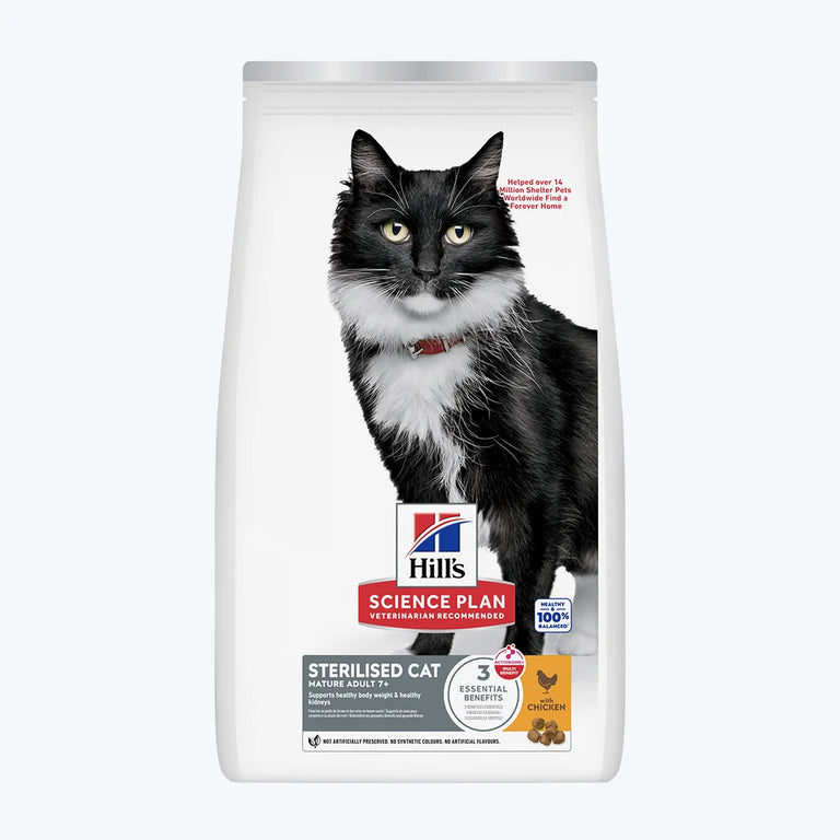 Hill's Science Plan 7+ Kısırlaştırılmış Tavuklu Kedi Maması Paket