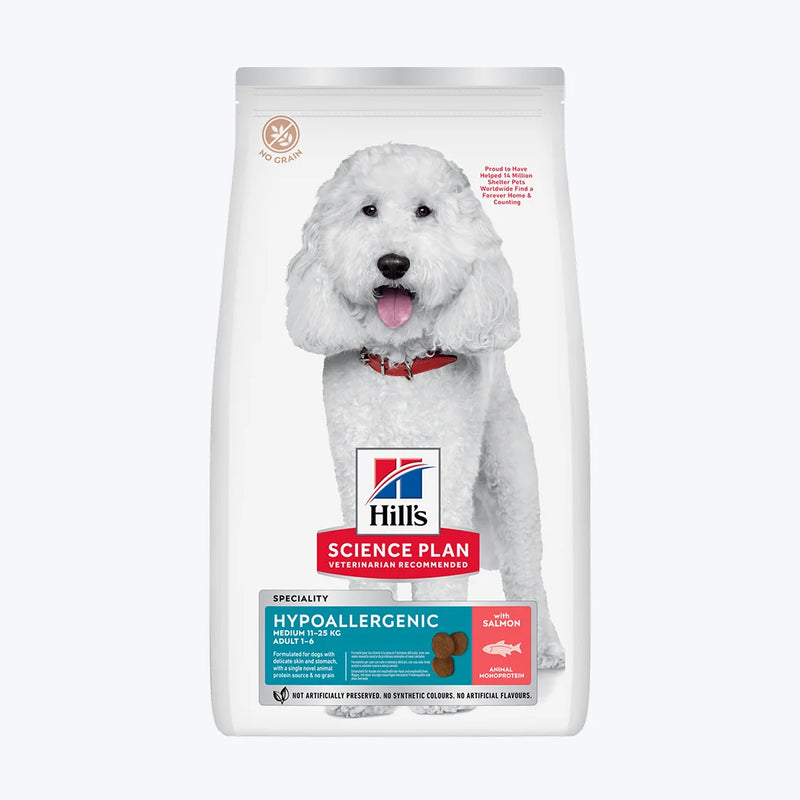 Hill's SCIENCE PLAN Hipoalerjenik Somonlu Orta Irk Yetişkin Köpek Maması