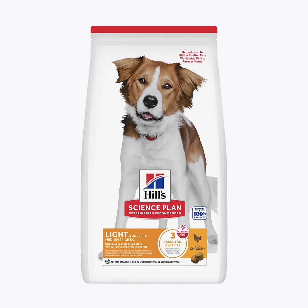 Hill's SCIENCE PLAN Light Tavuklu Orta Irk Yetişkin Köpek Maması
