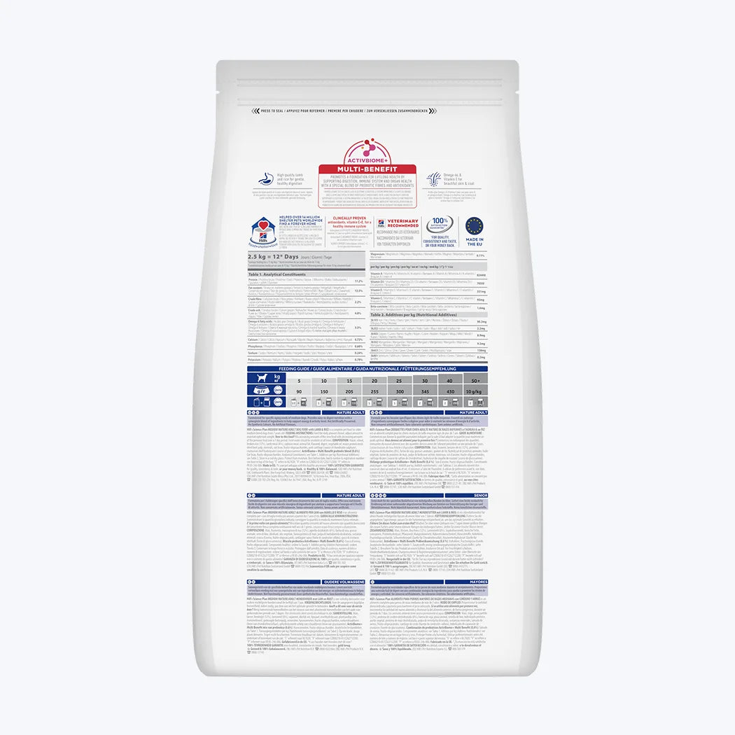 Hill's SCIENCE PLAN 7+ Kuzulu Orta Irk Yaşlı Köpek Maması