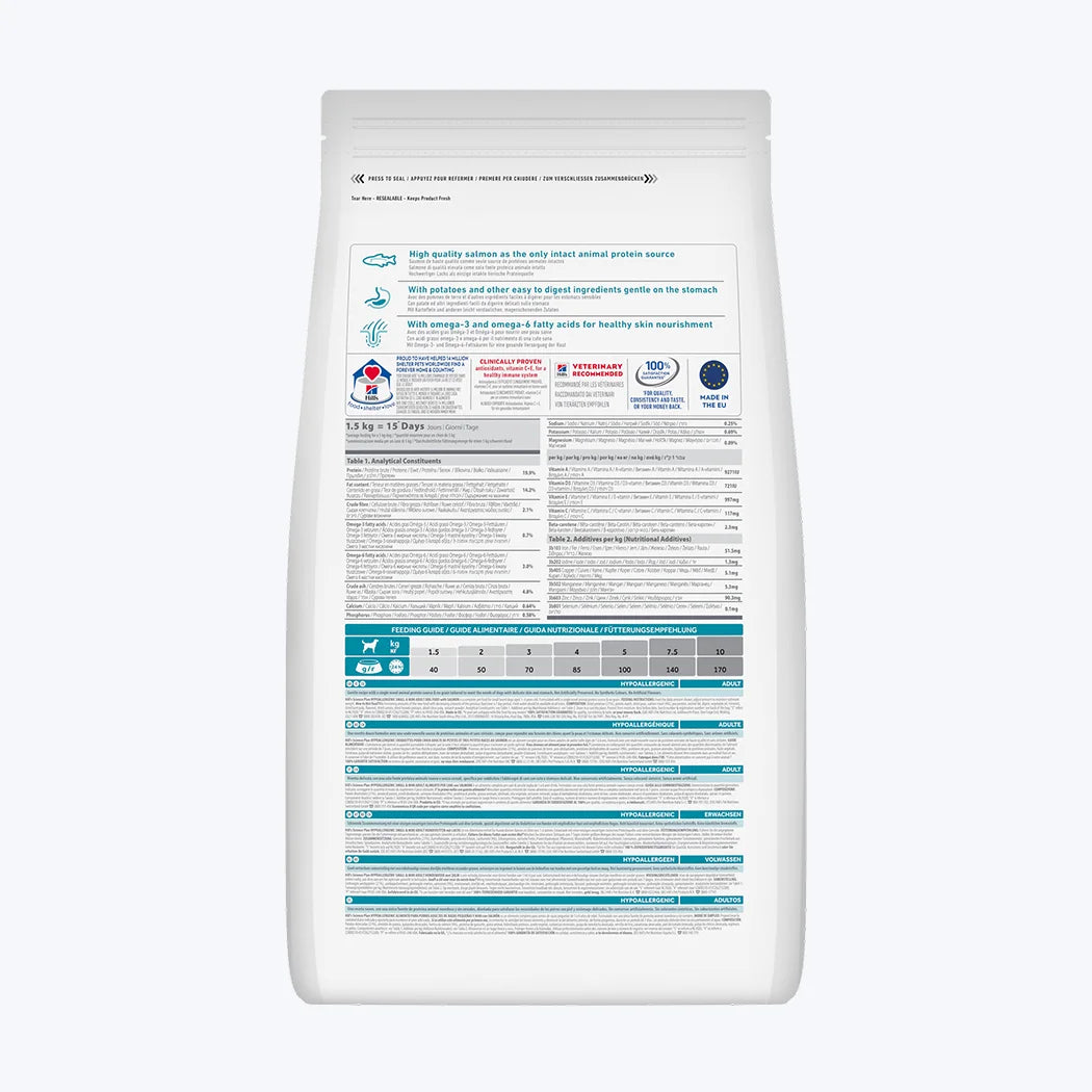 Hill's SCIENCE PLAN Hipoalerjenik Somonlu Küçük Irk Yetişkin Köpek Maması