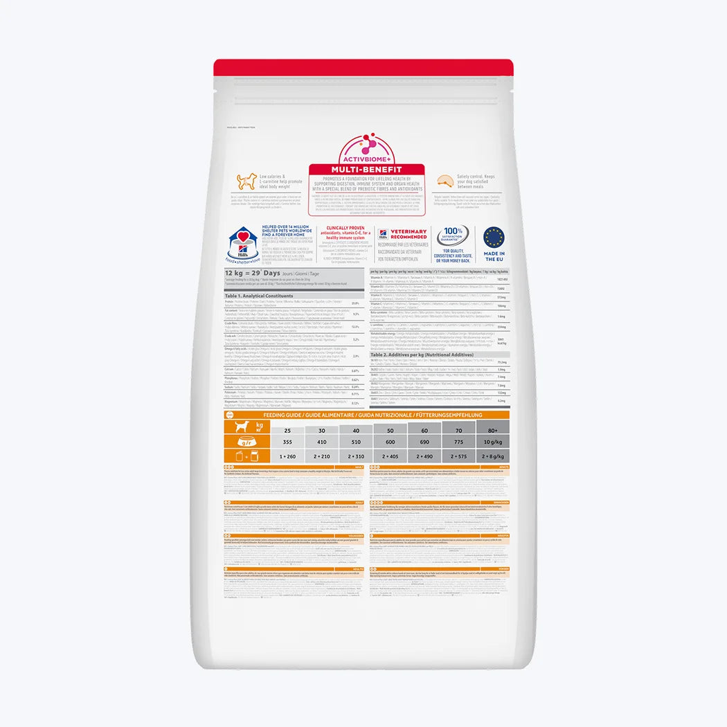 Hill's SCIENCE PLAN Light Büyük Irk Tavuklu Yetişkin Köpek Maması