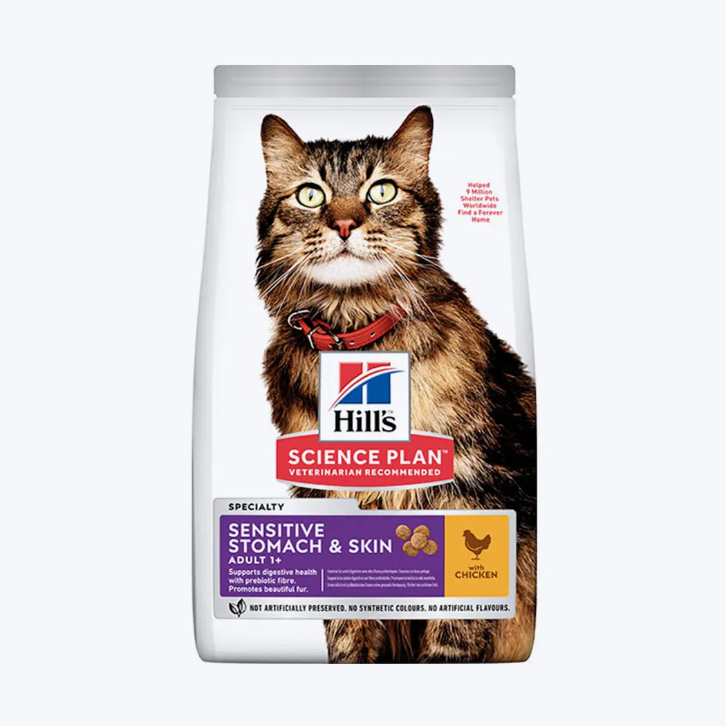 Hill's SCIENCE PLAN Sensitive Stomach & Skin Tavuklu Yetişkin Kedi Maması 1,5kg
